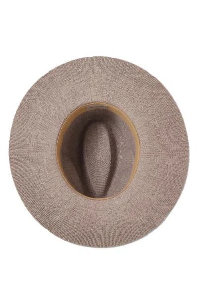 Brixton Lyons Packable Fedora In Brown