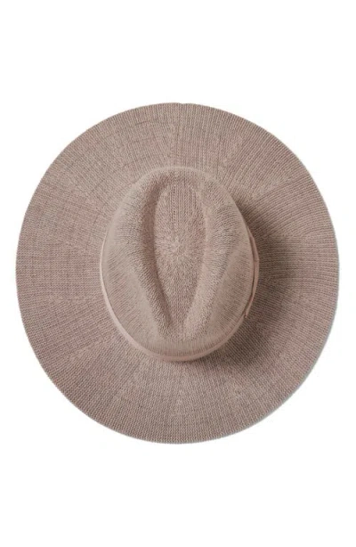 Brixton Lyons Packable Fedora In Brown