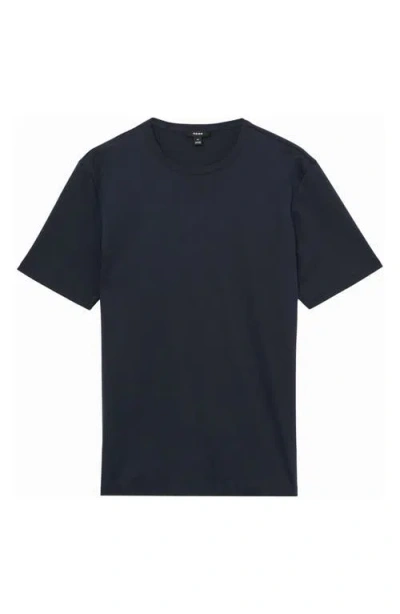 Reiss Navy Blaikie Airwater-cotton Relaxed-fit T-shirt In Blue