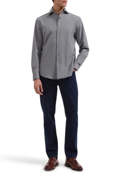 Bugatchi Devon Ooohcotton® Button-up Shirt In Gray