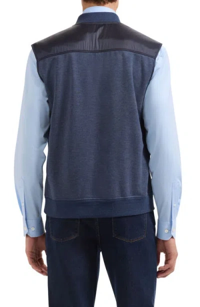 Bugatchi Soft Touch Knit Vest In Blue