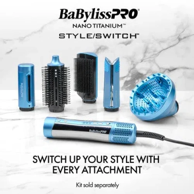 Babylisspro Nano Titanium Style Switch Ionic Curling Attachment In Black