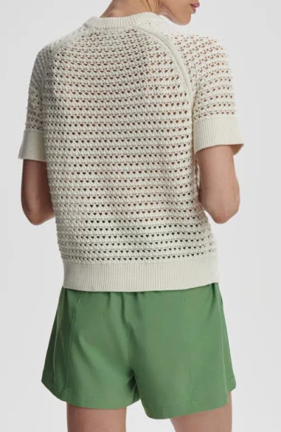 Varley Alva Knit Short-sleeve Pullover In Neutral
