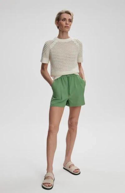 Varley Alva Knit Short-sleeve Pullover In Neutral
