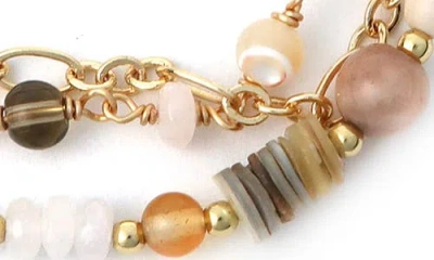 Panacea Beaded 3-row Bracelet In Multi