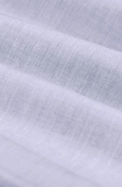 Bugatchi Axel Trim Fit Solid Cotton Blend Button-up Shirt In Blue