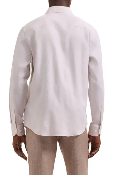 Bugatchi Axel Trim Fit Solid Cotton Blend Button-up Shirt In Multi