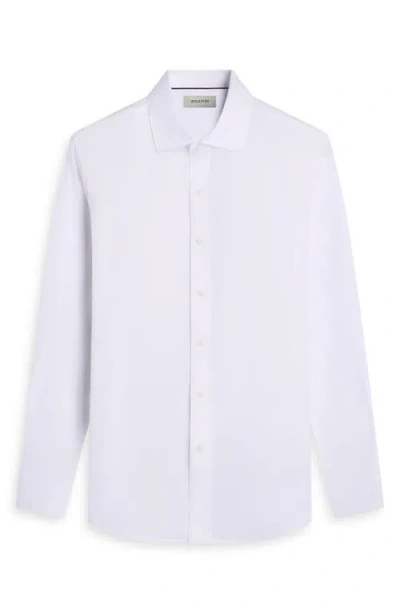 Bugatchi Axel Trim Fit Solid Cotton Blend Button-up Shirt In Multi
