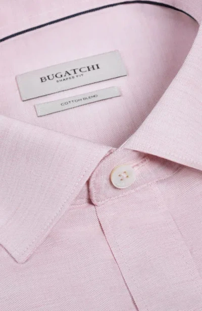 Bugatchi Axel Trim Fit Solid Cotton Blend Button-up Shirt In Multi