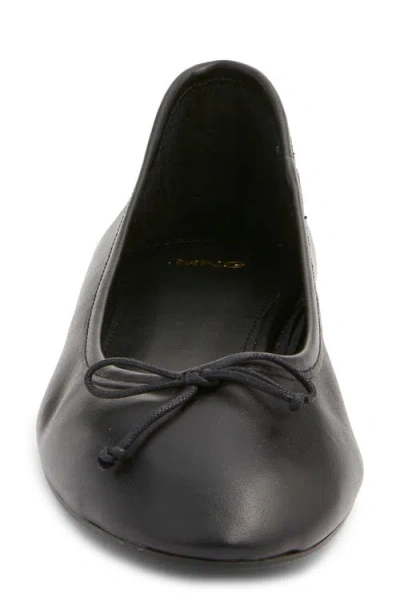 Mango Ballet Flat In Black