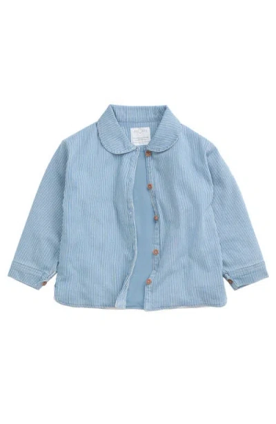 Mori Denim Quilted Jacket In Blue