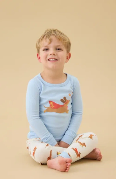 Mori Print Pyjama Set In Blue
