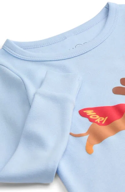 Mori Print Pyjama Set In Blue