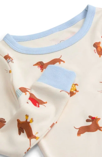 Mori Print Pyjama Set In White