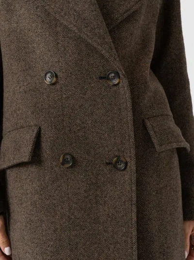 Saint + Sofia Hampton Coat In Brown