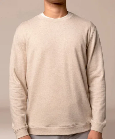 Ashworth Golf Terry Twillback Crew In White