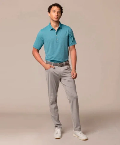 Ashworth Golf Houndstooth Polo In Blue