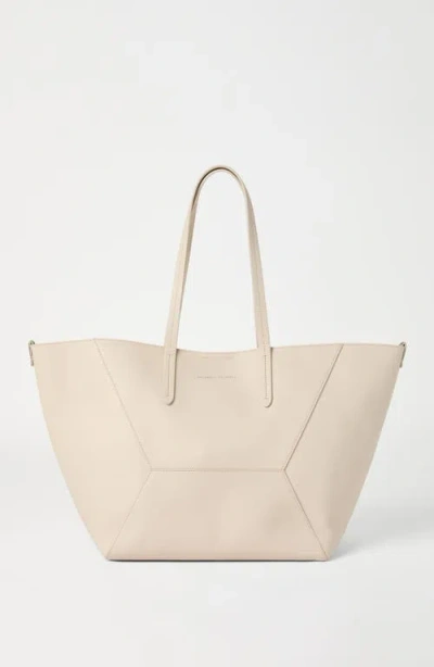 Brunello Cucinelli Small Bc Duo Leather Tote Bag In Neutral