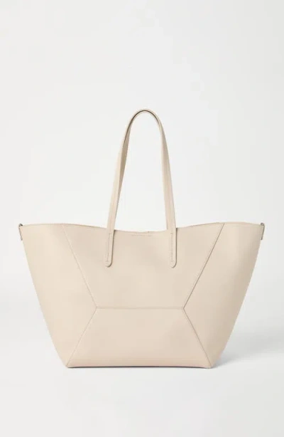 Brunello Cucinelli Small Bc Duo Leather Tote Bag In Neutral