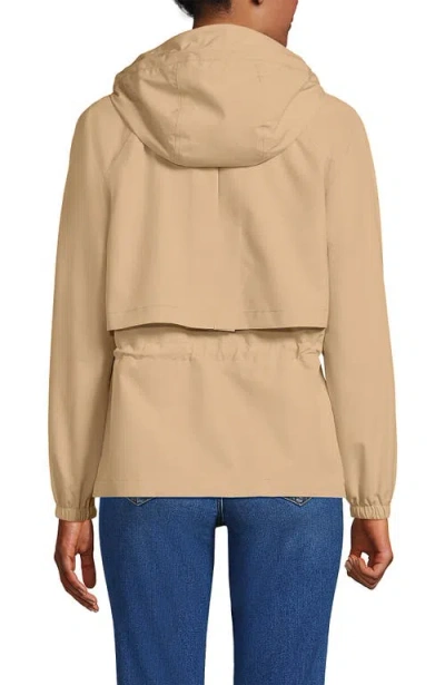 Lands' End Squall Packable Rain Jacket In Brown