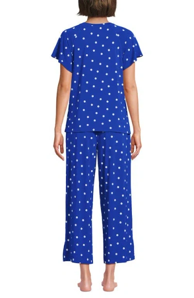 Lands' End Cooling Pajama Set In Blue
