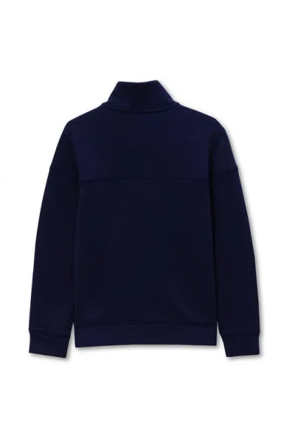 Lands' End Boys Half Zip Pullover In Blue