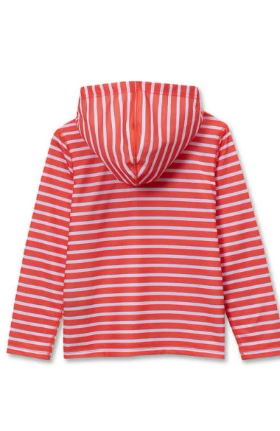 Lands' End Boys Henley Pullover Hoodie In Multi