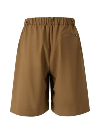 Laminar Bermudas Mit Elastischem Bund In Brown