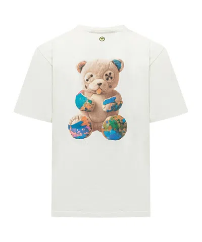 Barrow Printed Crewneck T-shirt In White