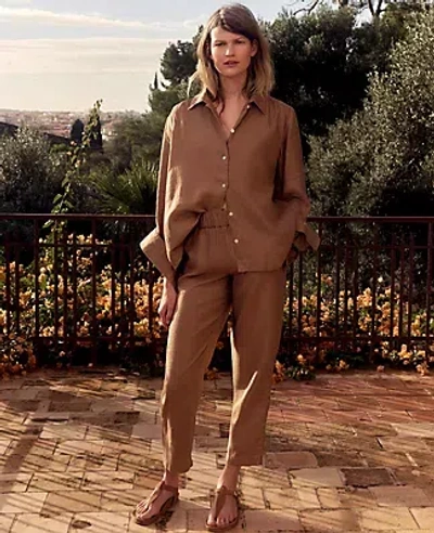 Ann Taylor Haven Well Within Suede Thong Sandals In Brown