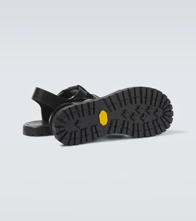 Studio Nicholson Sandom Leather Sandals In Black