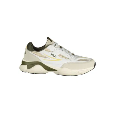 Fila White Polyester Athletic Sneakers In Multi