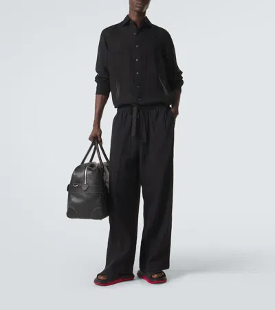 Christian Louboutin Louboutin Slides And Clogs Easy Breezy Men Rubber Black In Black