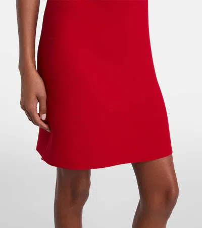 Valentino Womens Paris Halter-neck Silk-crepe Mini Dress In Red