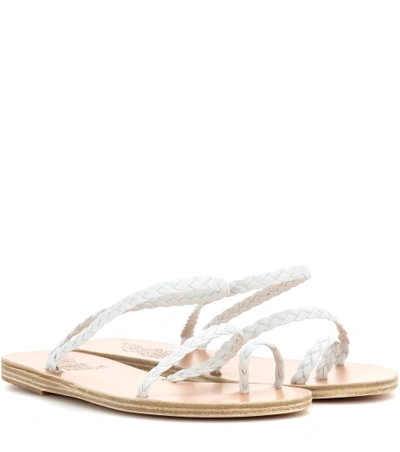 Shop Ancient Greek Sandals Eleftheria Leather Sandals In White