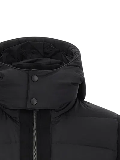 Tatras Long-sleeved Cotton-padded Jacket In Black