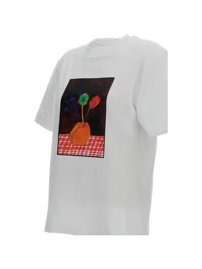 Plan C Graphic-print T-shirt In White