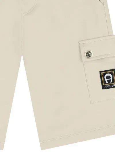 Aigner Cargo Drawstring Shorts In Brown