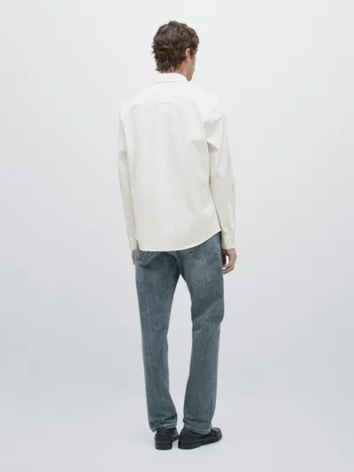 Massimo Dutti Camisa 100% Algodão In White