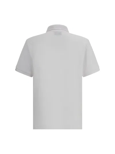 Ami Alexandre Mattiussi Ami Paris Men Cotton Polo Shirt With Iconic Embroidery In White