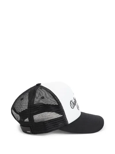 Amiri Black And White Cotton Baseball Cap In White