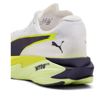 Puma Deviate Nitro Elite 4 Shoes White Yellow Ss26 In Multi