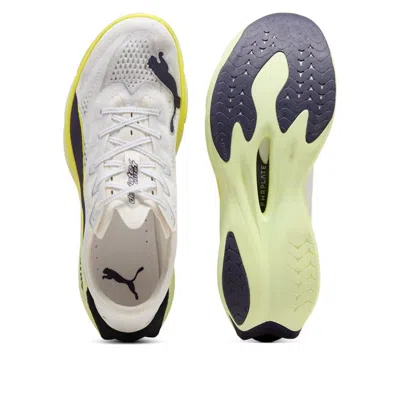 Puma Deviate Nitro Elite 4 Shoes White Yellow Ss26 In Multi