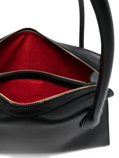 Christian Louboutin Venus Medium Shoulder Bag Structured Top Handles In Black