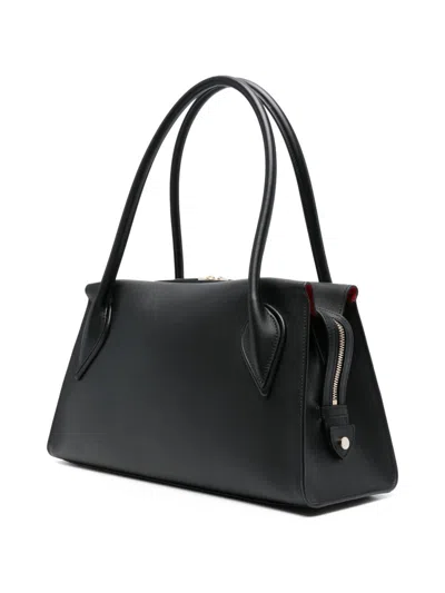 Christian Louboutin Venus Medium Shoulder Bag Structured Top Handles In Black