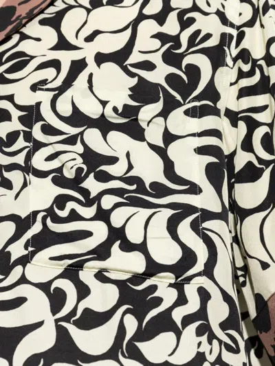 Dries Van Noten Short-sleeve Abstract Pattern Shirt With Camp Collar In Multi