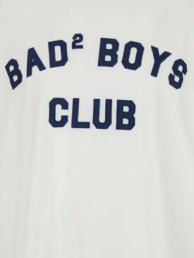Dsquared2 Men White T-shirt With Logo Print On The Front In Cotton Man In White