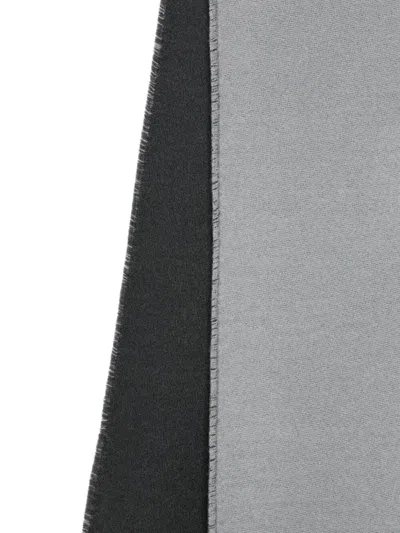 Givenchy Rectangular Scarf Soft Drape Fringed Edges In Gray