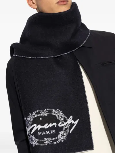 Givenchy Men Scarf In Black