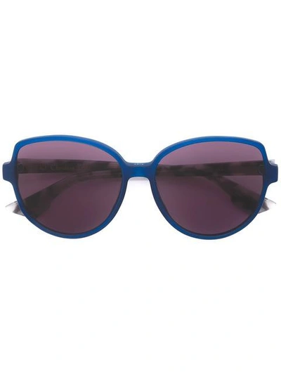 Shop Dior 'onde 2' Sunglasses In Blue